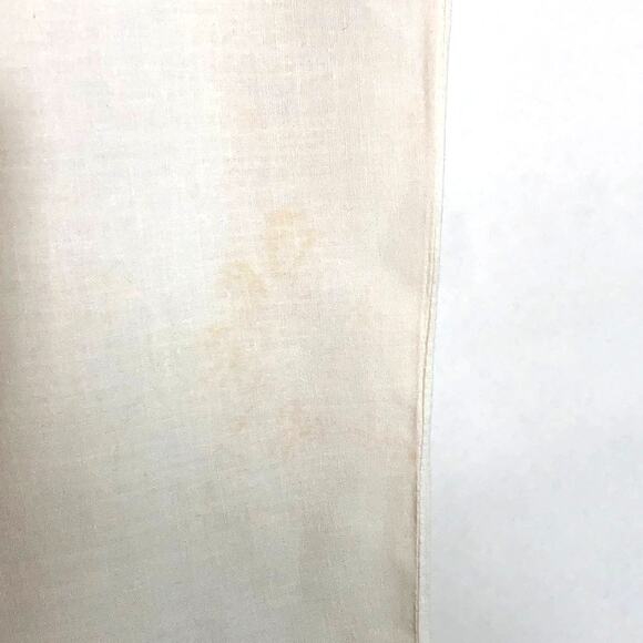 Vintage Pillowcase Set Embroidered Flowers Leaves Boho 19 x 30 Queen White - Picture 6 of 13